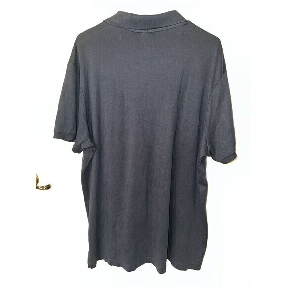 US Polo Assn Short Sleeve Polo Collared Shirt Mens 2XL Navy Red Logo - Picture 4 of 8